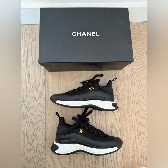 CHANEL スニーカー　38 CHANEL | Shoes | Chanel Sneakers Sz 38 | Poshmark